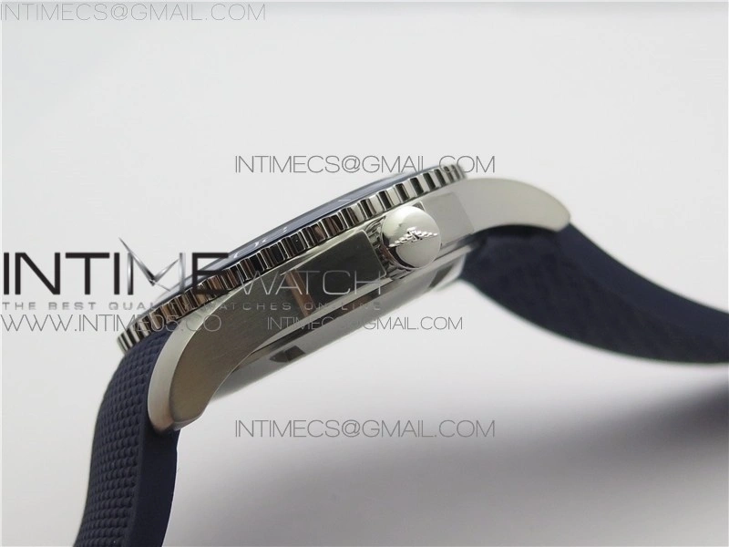 Conquest L3.840.4.56.6 Real Ceramic Bezel SS ZF 1:1 Best Edition Blue dial On Rubber Strap A2824